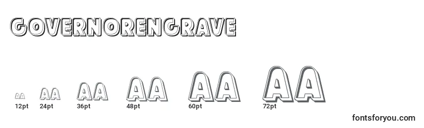 Governorengrave Font Sizes