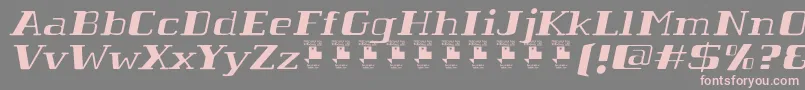 TabaibaWildItalicPersonalUse Font – Pink Fonts on Gray Background