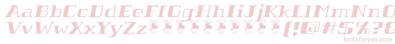 TabaibaWildItalicPersonalUse Font – Pink Fonts on White Background
