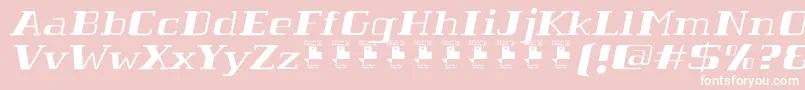 TabaibaWildItalicPersonalUse Font – White Fonts on Pink Background
