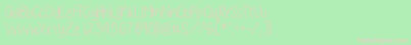 More about ALittleSunshine Font ALittleSunshine Font – Pink Fonts on Green Background