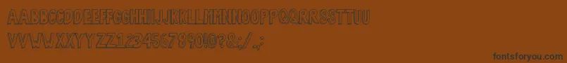 BobsBurgers2 Font – Black Fonts on Brown Background