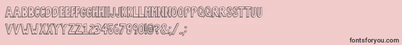 BobsBurgers2 Font – Black Fonts on Pink Background