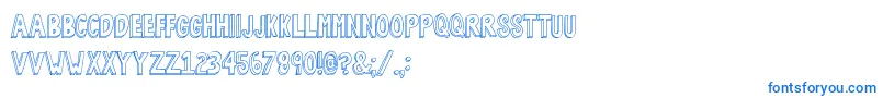 BobsBurgers2 Font – Blue Fonts on White Background