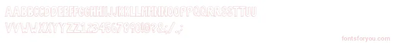 BobsBurgers2 Font – Pink Fonts on White Background