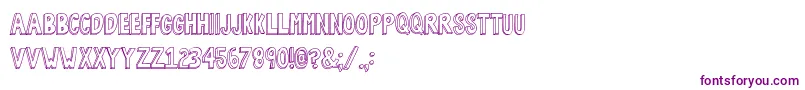 BobsBurgers2 Font – Purple Fonts on White Background