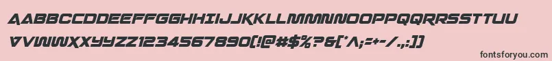 Quarkstormcondital Font – Black Fonts on Pink Background