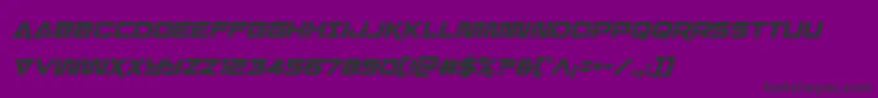 Quarkstormcondital Font – Black Fonts on Purple Background