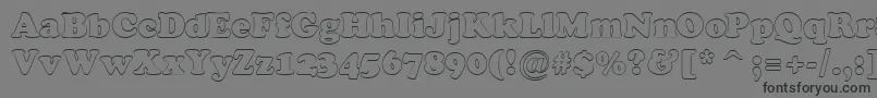 ACooperblackotl Font – Black Fonts on Gray Background