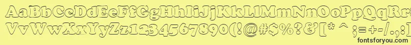 ACooperblackotl Font – Black Fonts on Yellow Background