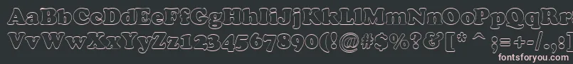 ACooperblackotl Font – Pink Fonts on Black Background