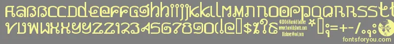 Padthai ffy Font – Yellow Fonts on Gray Background