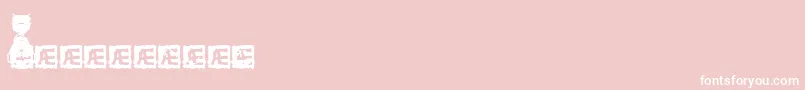 HeadDingMakerBrk Font – White Fonts on Pink Background