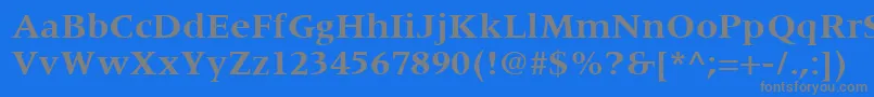 Шрифт CoherentSsiBold – серые шрифты на синем фоне