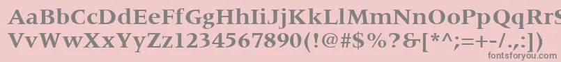 Шрифт CoherentSsiBold – серые шрифты на розовом фоне