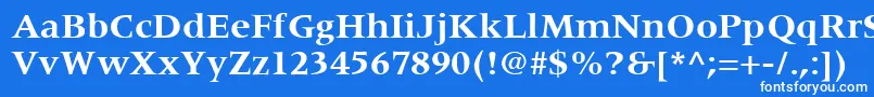 Шрифт CoherentSsiBold – белые шрифты на синем фоне