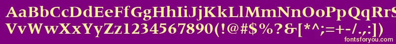 CoherentSsiBold Font – Yellow Fonts on Purple Background