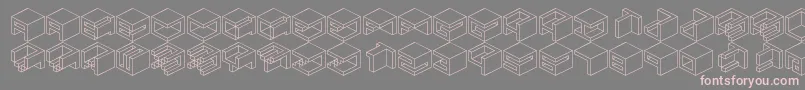 Qbicle1 Font – Pink Fonts on Gray Background