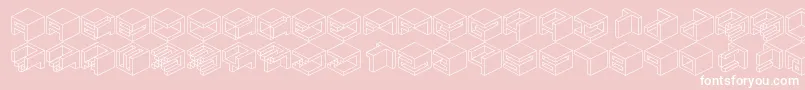 Qbicle1 Font – White Fonts on Pink Background