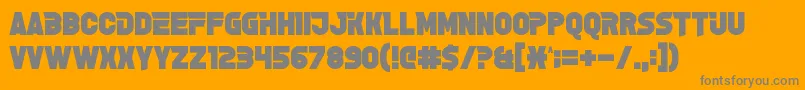 GrelseyKammar Font – Gray Fonts on Orange Background