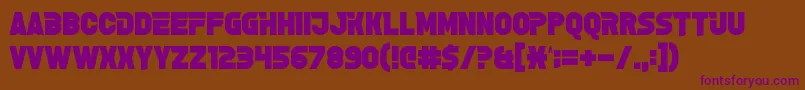 GrelseyKammar Font – Purple Fonts on Brown Background