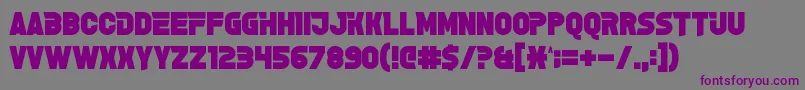 GrelseyKammar Font – Purple Fonts on Gray Background