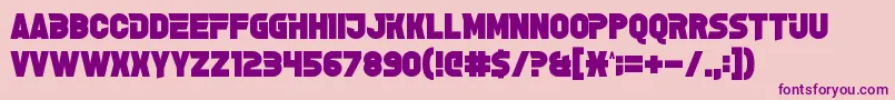 GrelseyKammar Font – Purple Fonts on Pink Background