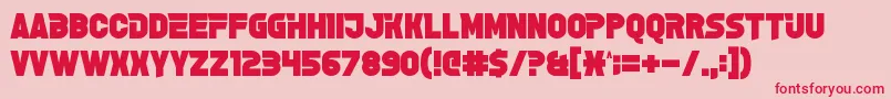 GrelseyKammar Font – Red Fonts on Pink Background