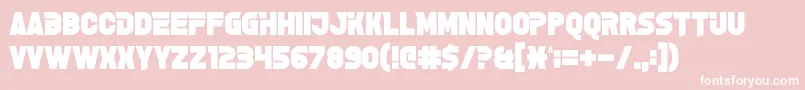 GrelseyKammar Font – White Fonts on Pink Background