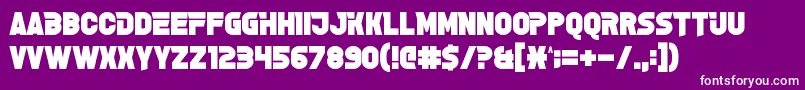 GrelseyKammar Font – White Fonts on Purple Background