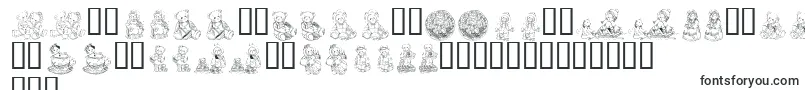 KrAdorableTeddies-Schriftart – lettische Schriften