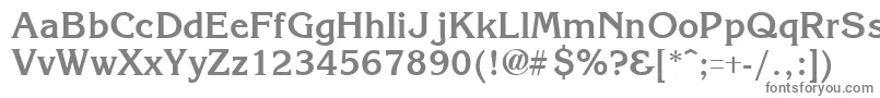 フォントKroneBold – 白い背景に灰色の文字