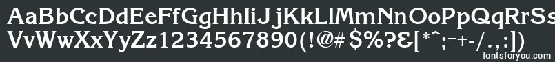 フォントKroneBold – 白い文字