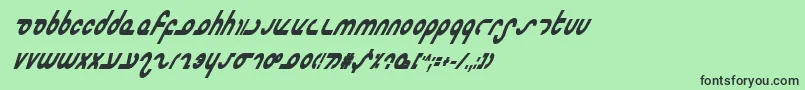 Mastercbi Font – Black Fonts on Green Background