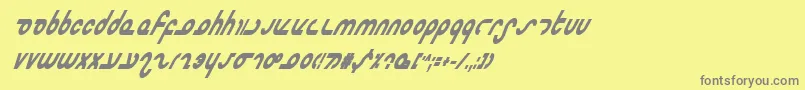 Mastercbi Font – Gray Fonts on Yellow Background