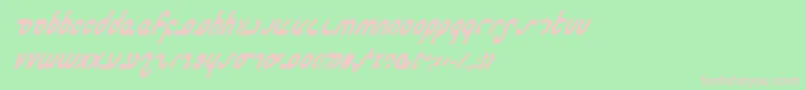 Mastercbi Font – Pink Fonts on Green Background