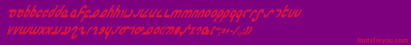 Mastercbi Font – Red Fonts on Purple Background