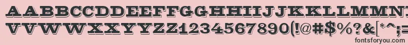 GeGoldenNugget Font – Black Fonts on Pink Background