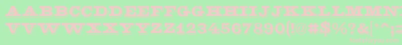 GeGoldenNugget Font – Pink Fonts on Green Background