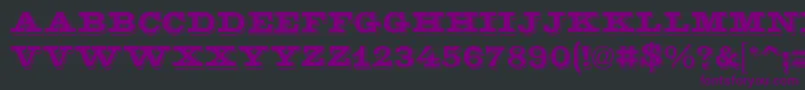 Шрифт GeGoldenNugget – фиолетовые шрифты на чёрном фоне
