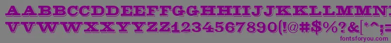 GeGoldenNugget Font – Purple Fonts on Gray Background