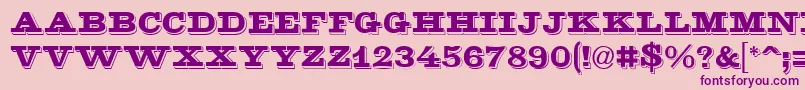 GeGoldenNugget Font – Purple Fonts on Pink Background