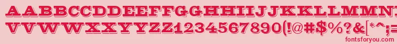 GeGoldenNugget Font – Red Fonts on Pink Background