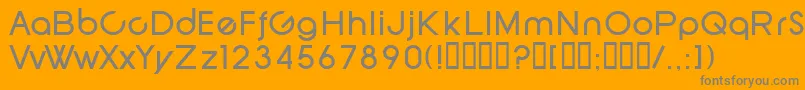 フォントSfNewRepublic – オレンジの背景に灰色の文字