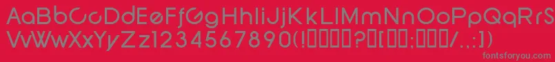 フォントSfNewRepublic – 赤い背景に灰色の文字