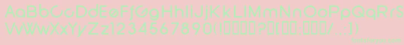 SfNewRepublic Font – Green Fonts on Pink Background