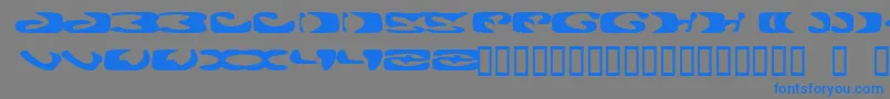 AlienGhost2 Font – Blue Fonts on Gray Background