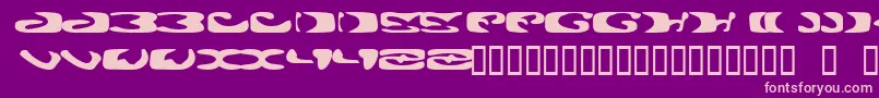 AlienGhost2 Font – Pink Fonts on Purple Background