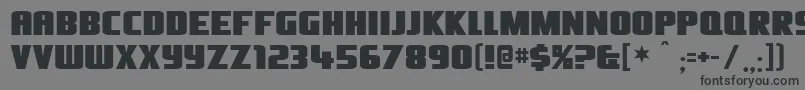 Olivers Font – Black Fonts on Gray Background