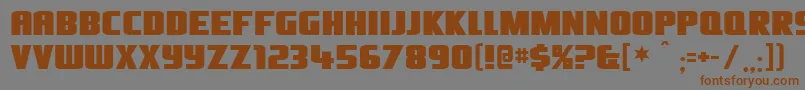 Olivers Font – Brown Fonts on Gray Background